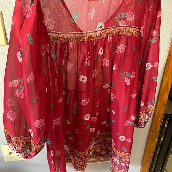 Wayward Fancies Boho Tassel Front Multicolor Dress Size Large - Picture 5 of 12